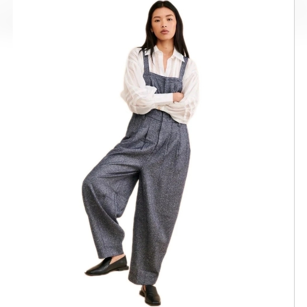 Free People Leonie Overalls Oversized Slouchy Silhouette One-piece Jumpsuit: S